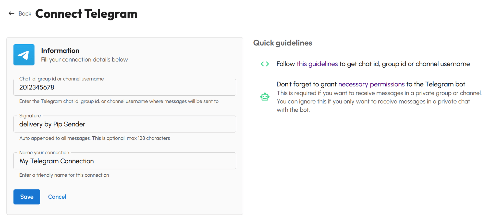 Connect TradingView to Telegram