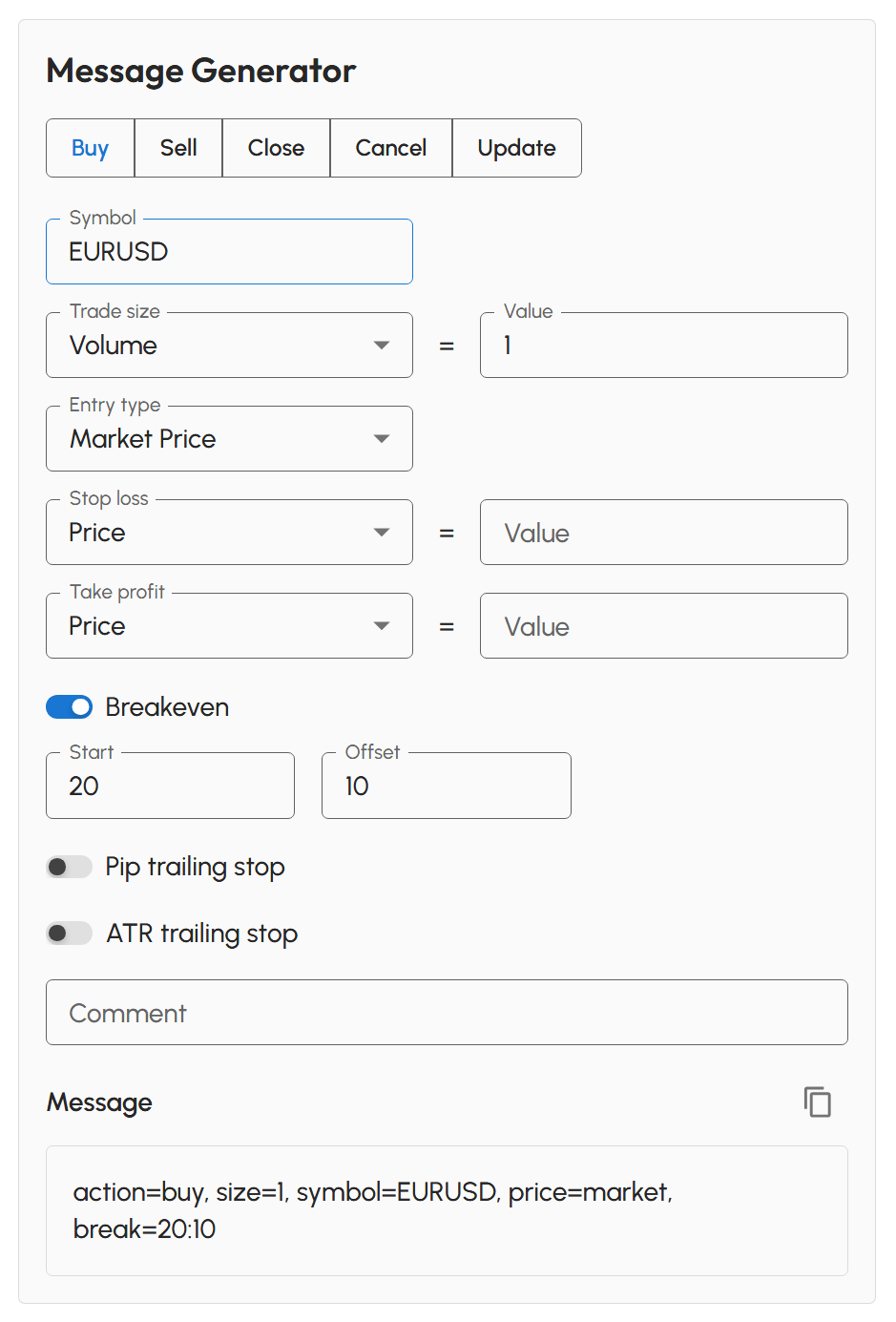 Message Generator Tool