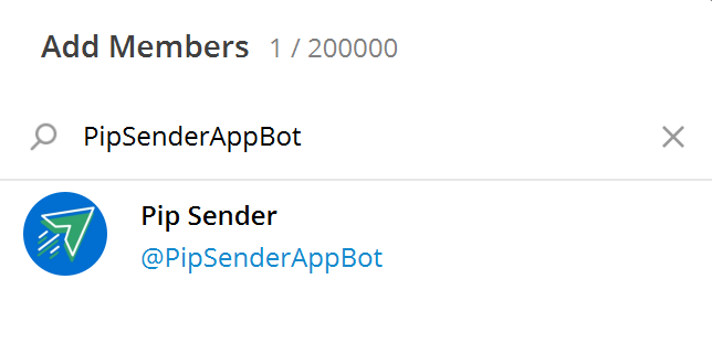 Add bot to telegram group
