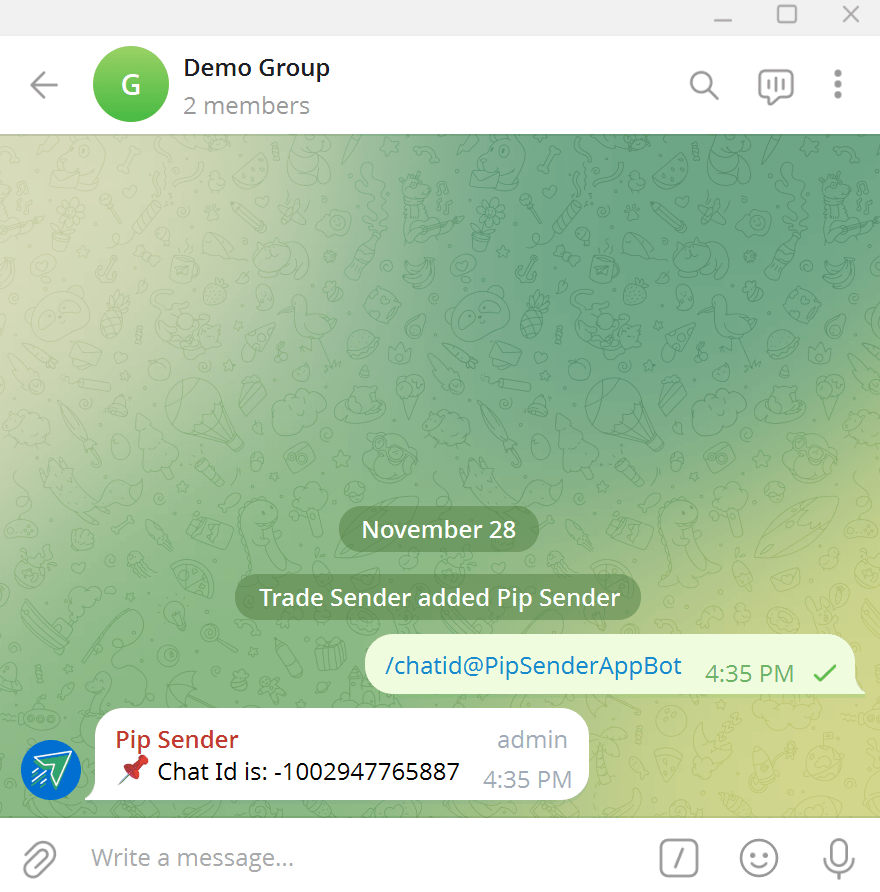 Get Telegram group Id