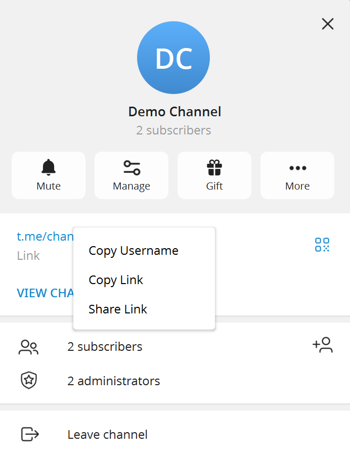 Get Telegram channel id